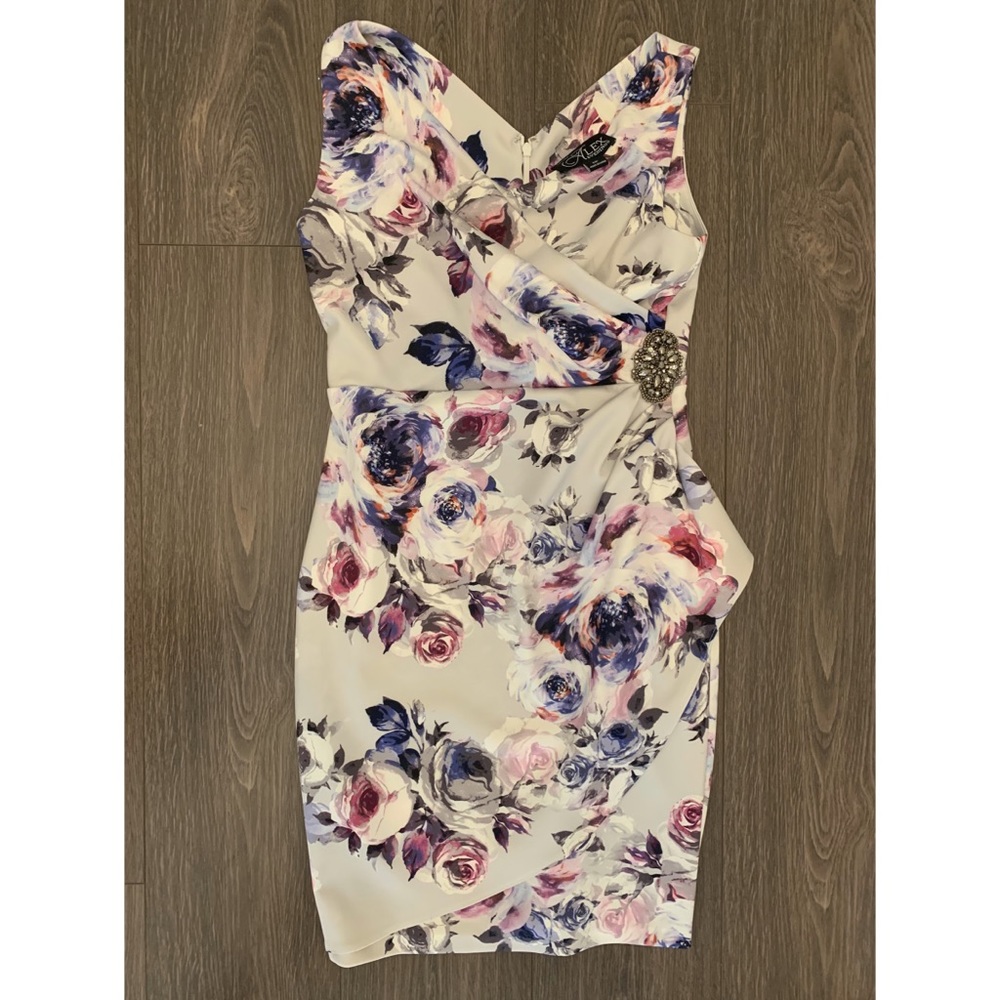 Beautiful Flowery Dress by Alex Evenings size 10P